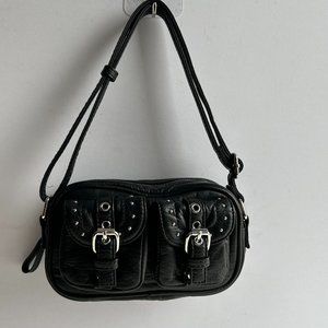 Zara Y2K Mini studded handbag/shoulder bag in black